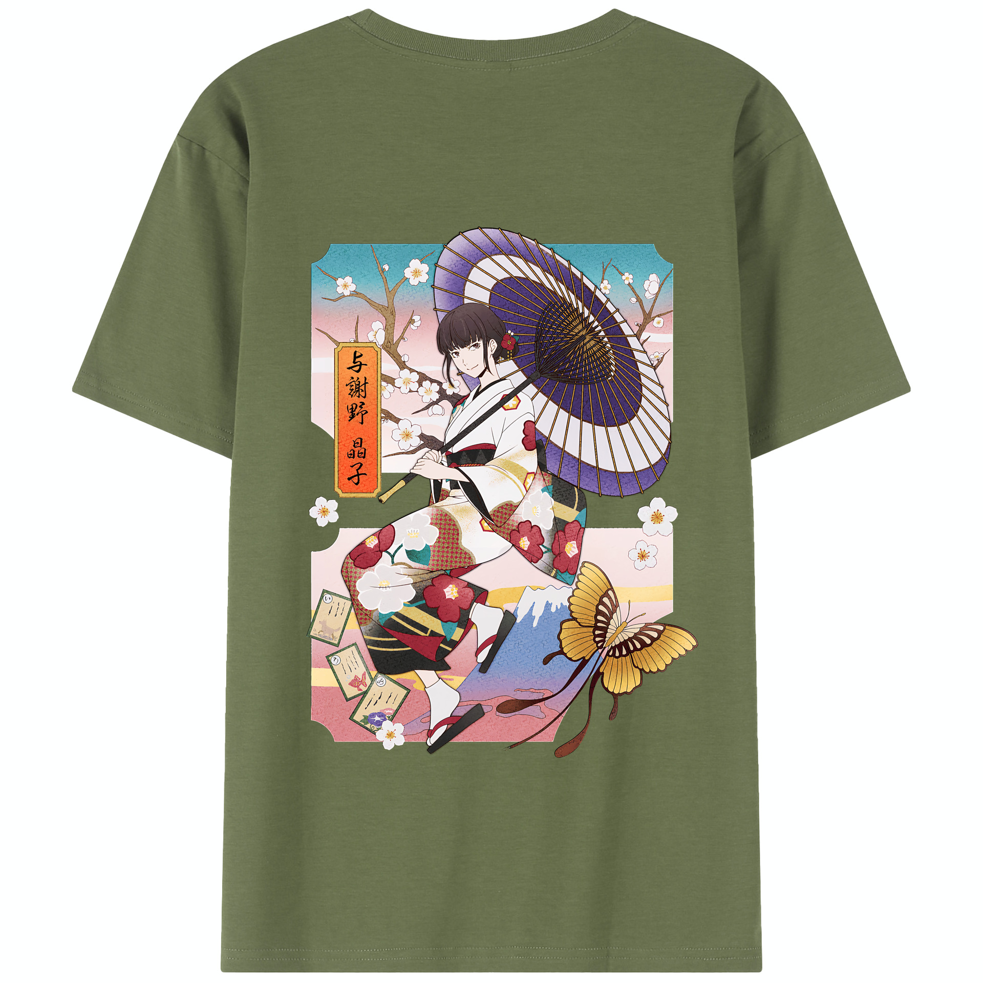 （画像用） 文豪ストレイドッグス Bungo Stray Dogs 綿100％半袖Tシャツ（背面プリント）